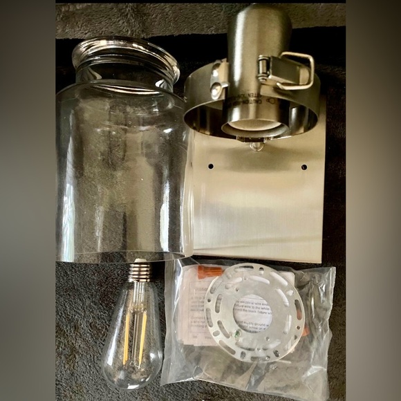 BRUSHED NICKEL WALL SCONCE - Picture 7 of 10